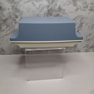 Vintage Tupperware 1512 Double Stick Butter Dish with Blue Lid Retro Kitchen